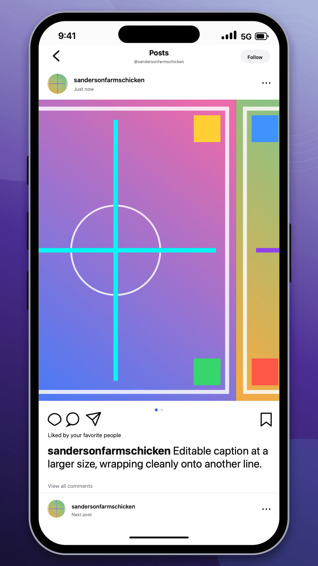 A Carousel export inside an iPhone 16 Pro frame